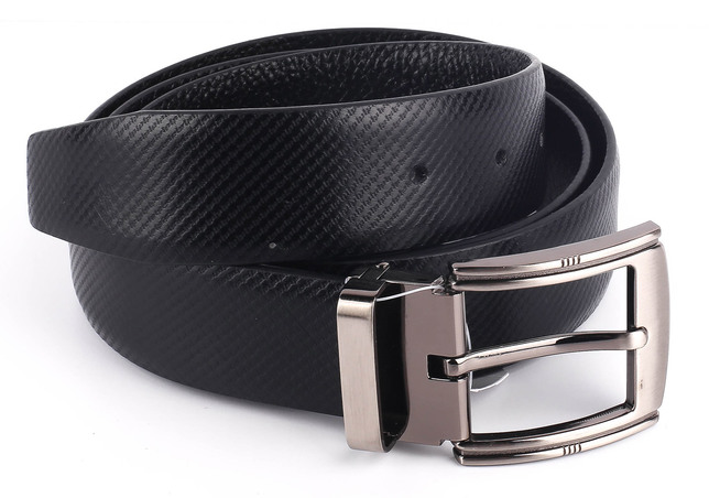 м. 3011 чорний шкіра тиснений ремінь 00000007800 1