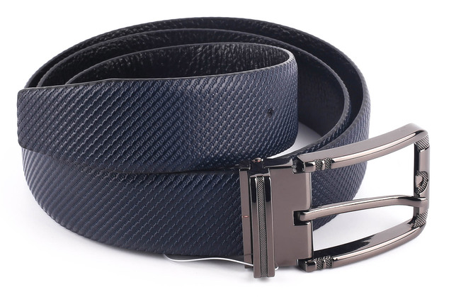 м. 3010 синій шкіра тиснений ремінь 00000007799 1